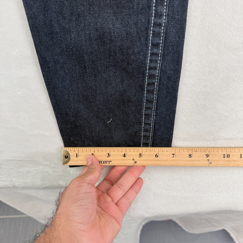True Religion Jeans Mens 30 (32x33) Blue Dark Wash Skinny - Picture 7 of 12